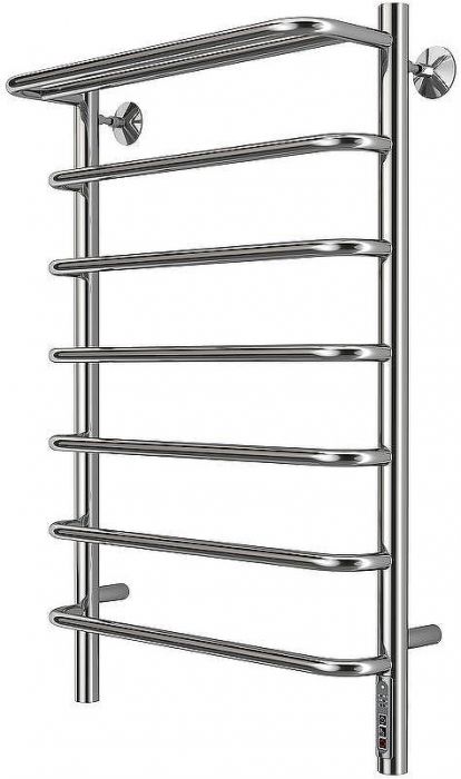 Электрический полотенцесушитель Larusso Стандарт П7 500х800 4670078536426 с полкой Хром