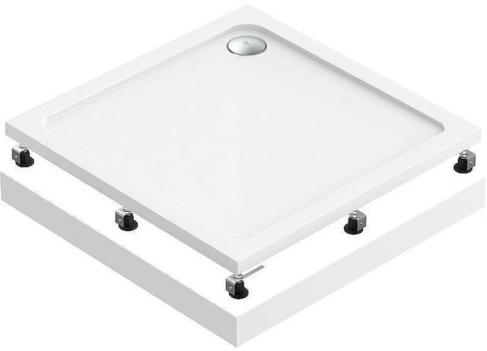 Акриловый поддон для душа Bas Форум 100х100 ПН00051 Белый