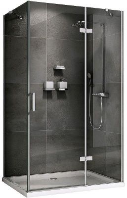 Душевой уголок Abber Zart 110x100 AG08110-S101 профиль Хром стекло прозрачное