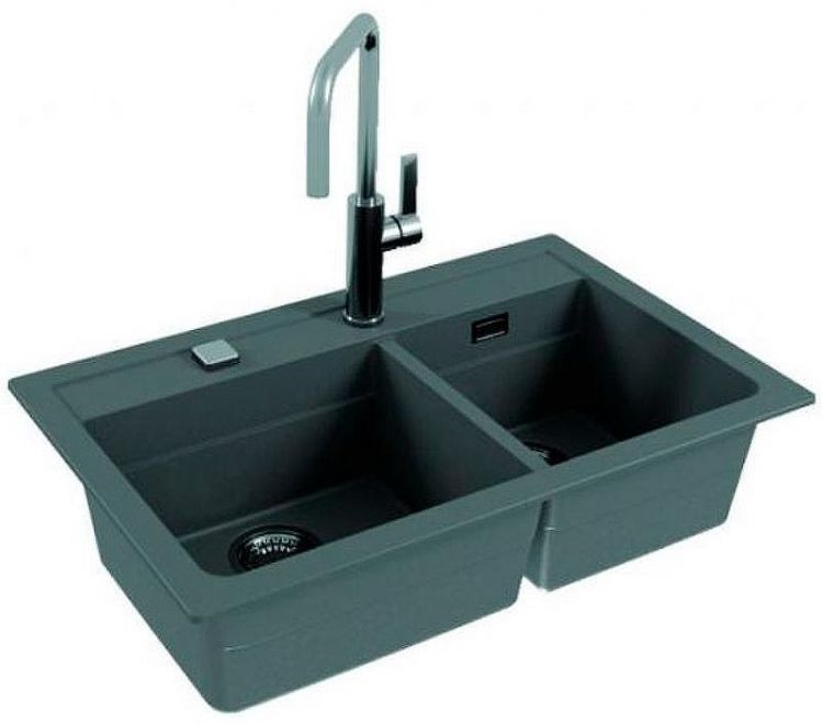 Кухонная мойка Alveus Granital Atrox 50 Concrete G81 790x500 1132001 Бетон