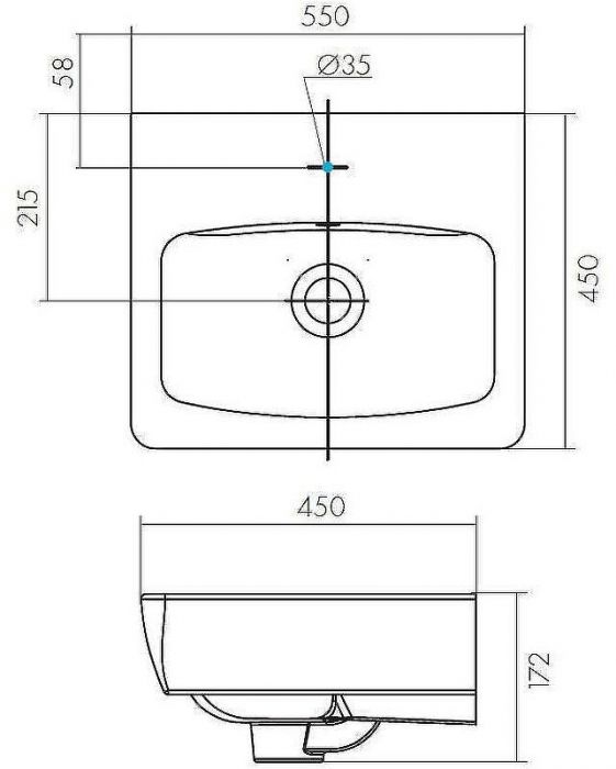 Раковина Santek Нео 55 1WH302185 Белая