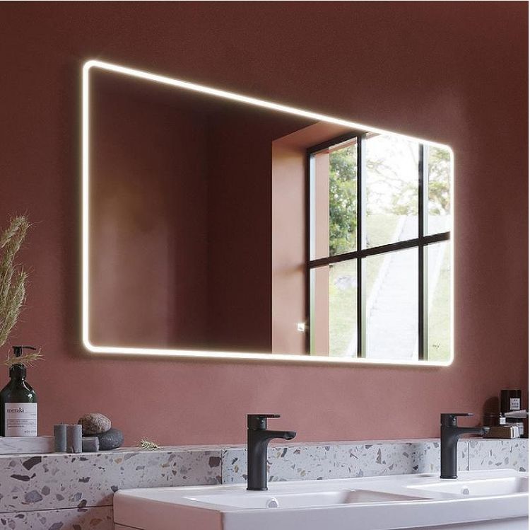 Зеркало Dreja Point 100 99.9030 с подсветкой Белый с сенсорным выключателем