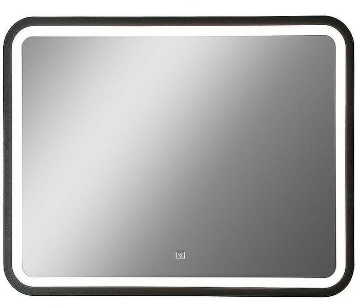 Зеркало Art&Max Genova AM-Gen-1000-800-DS-F с подсветкой с сенсорным выключателем Черное