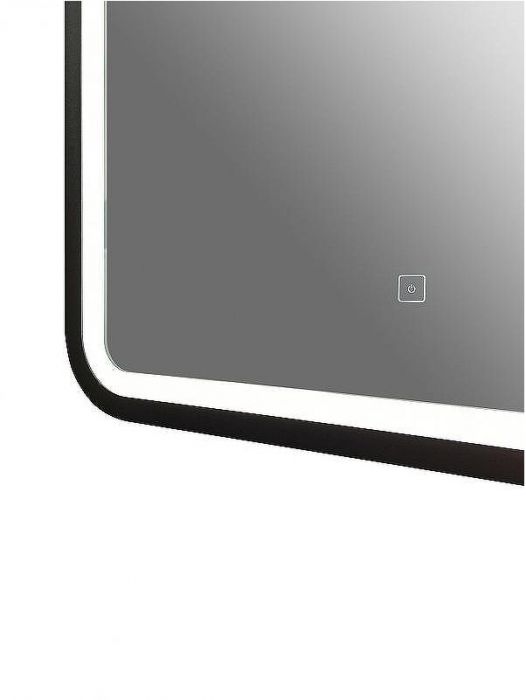 Зеркало Art&Max Genova AM-Gen-1000-800-DS-F с подсветкой с сенсорным выключателем Черное
