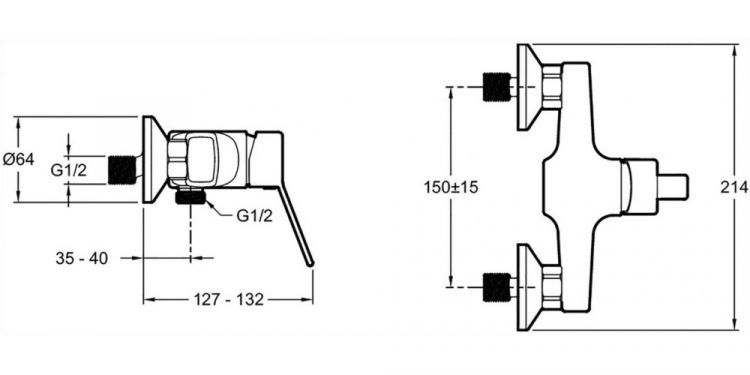 Смеситель для душа Jacob Delafon EO E24159RU-CP, хром