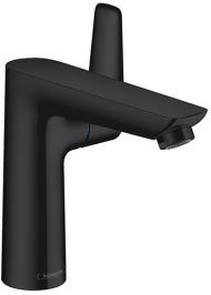 Hansgrohe Talis E Смеситель для раковины 150, на 1 отв, с донным клапаном, излив 141мм, цвет: черный матовый