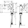 Hansgrohe Talis E Смеситель для раковины 150, на 1 отв, с донным клапаном, излив 141мм, цвет: черный матовый