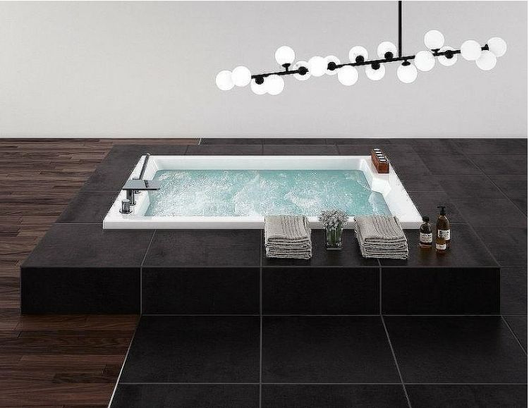 Акриловая ванна Cezares Plane Duo 190x145 PLANE_DUO-190-145-51-W37 без гидромассажа