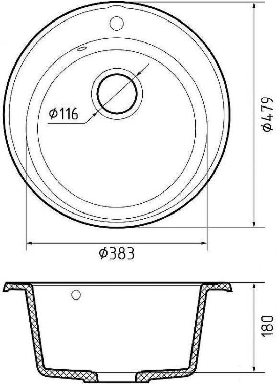 Кухонная мойка GranFest Quarz GF-Z08 Песочная