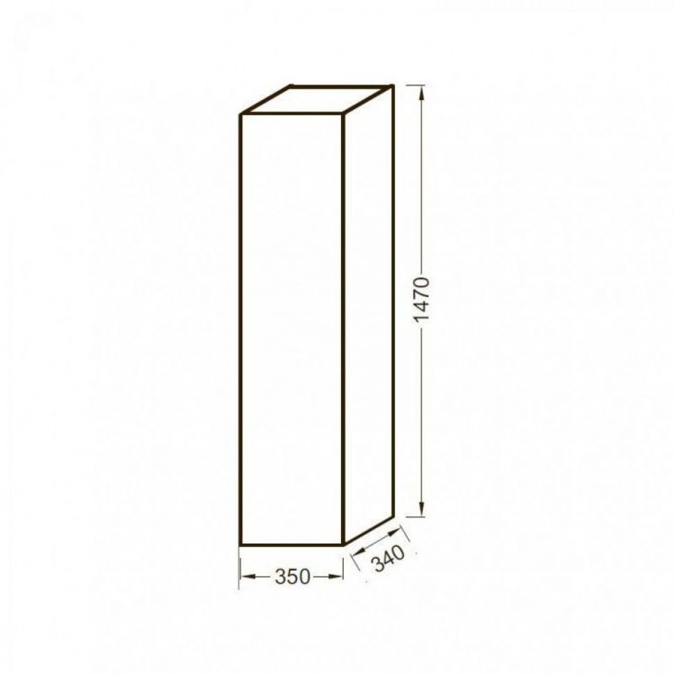 Шкаф-пенал Jacob Delafon Soprano EB984-E16 ореховое дерево Шкаф-пенал Jacob Delafon Soprano EB984-E16 ореховое дерево