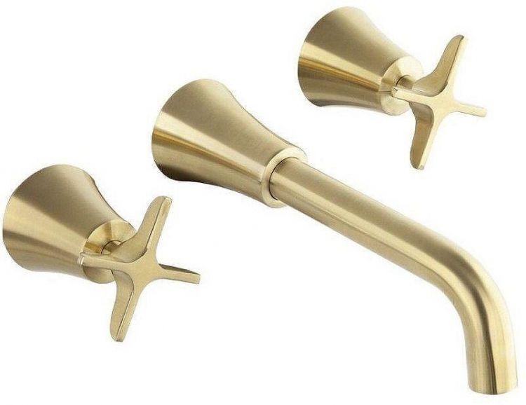 Смеситель для раковины Ramonsoler Adagio 912001OC Золото брашированное Смеситель для раковины Ramonsoler Adagio 912001OC Золото брашированное