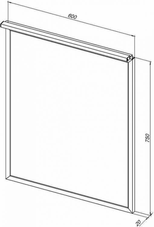 Зеркало Allen Brau Priority 60 1.31013.BB с подсветкой Черный браш