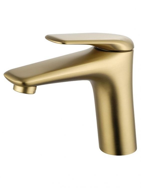 Смеситель для раковины Wonzon & Woghand WW-A41222-BG цвет Брашированное золото