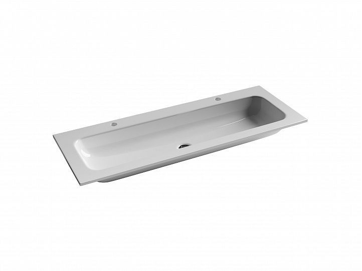 Раковина накладная CERAMICANOVA Grace прямоугольная, с 2 отверстиями под смеситель цвет белый CN7016 Раковина накладная CERAMICANOVA Grace прямоугольная, с 2 отверстиями под смеситель цвет белый CN7016