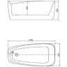 Акриловая ванна Aquanet Trend 170x78 260046 без гидромассажа