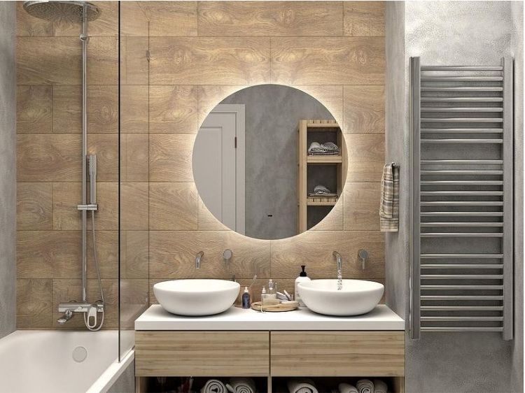 Зеркало Misty Аламак 80 АЛА-02-800-14 с подсветкой с бесконтактным выключателем и подогревом