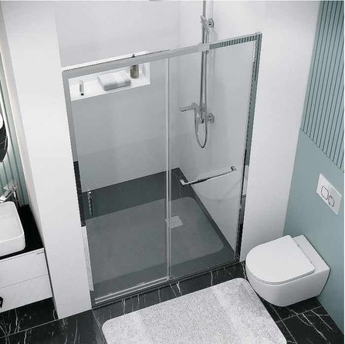 Душевая дверь Grossman Style 130 100.K33.05.130.10.00 профиль Хром стекло прозрачное