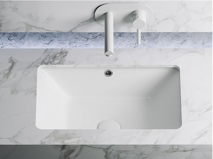 Умывальник CERAMICANOVA Element прямоугольный встраиваемый под столешницу, с крепежом и шаблоном для установки CN6045 Умывальник CERAMICANOVA Element прямоугольный встраиваемый под столешницу, с крепежом и шаблоном для установки CN6045