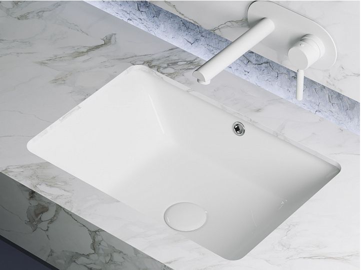 Умывальник CERAMICANOVA Element прямоугольный встраиваемый под столешницу, с крепежом и шаблоном для установки CN6045 Умывальник CERAMICANOVA Element прямоугольный встраиваемый под столешницу, с крепежом и шаблоном для установки CN6045