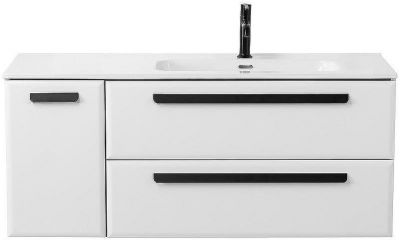 Тумба под раковину Cezares Eco-Cer-N 120 R ECO-CER-N-1200-2C-1A-SO-BL-R подвесная Bianco Lucido без ручек