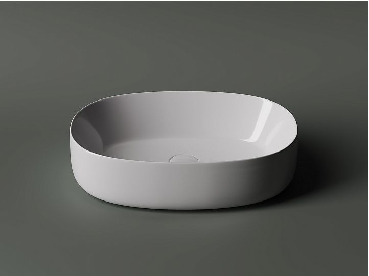 Умывальник CERAMICANOVA Element чаша накладная овальная 540x350x145 мм CN5023