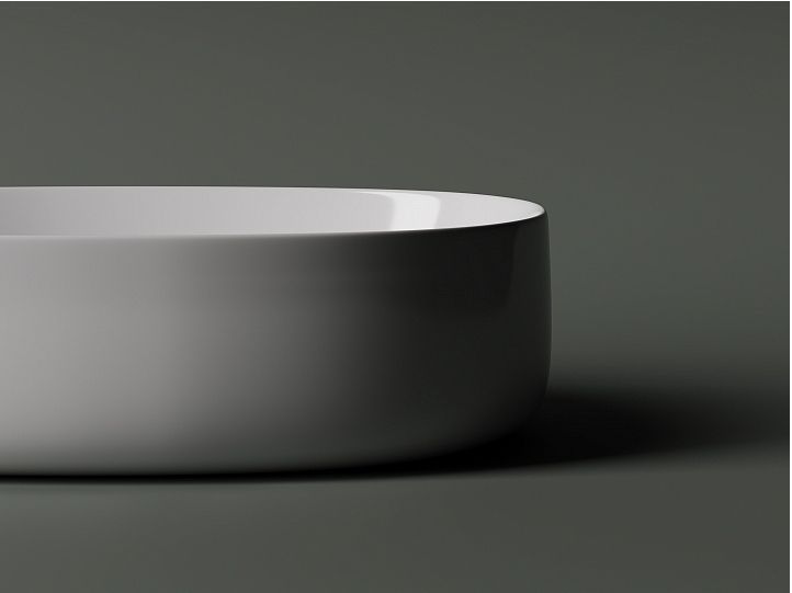 Умывальник CERAMICANOVA Element чаша накладная овальная 540x350x145 мм CN5023