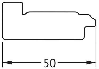 Зеркало Evoform Octagon 64х64 BY 7429 в багетной раме - Состаренное дерево 50