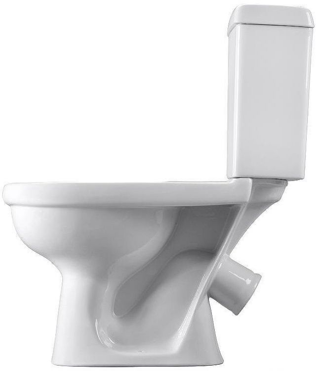 Унитаз компакт Santeri Визит 1.P405.3.S00.00B.F с бачком и сиденьем