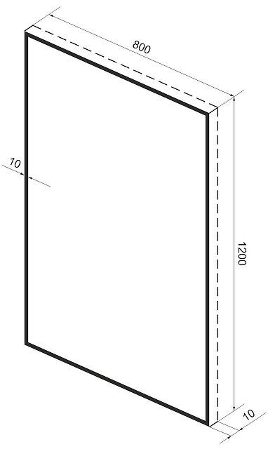 Зеркало Wellsee 7 Rays' Spectrum 80 172200760-172200770 цвет Черный матовый