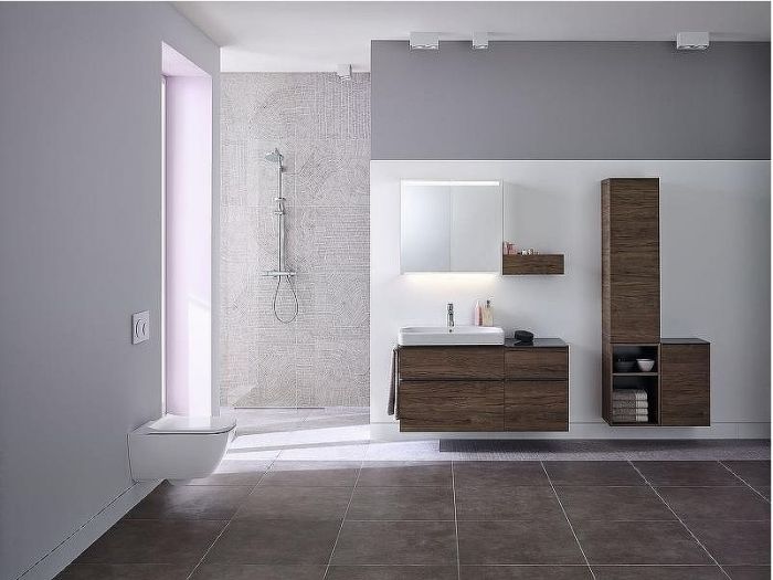 Тумба под раковину Geberit Smyle Square 75 500.353.JR.1 Пекан