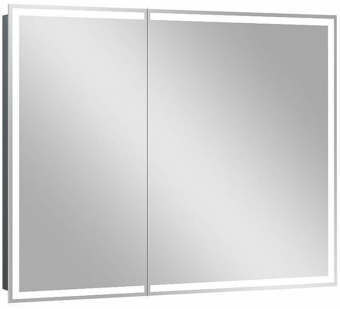 Зеркальный шкаф Континент Allure LED 100 МВК044 с подсветкой Белый