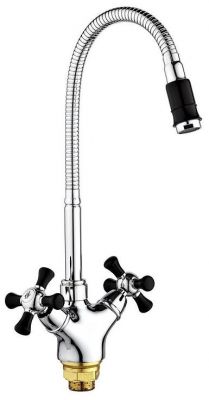 Смеситель для кухни Ростовская Мануфактура Сантехники SL92BL-279F Хром Черный