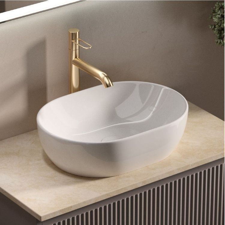 Тумба подвесная SANCOS Snob R, Doha Soft 790х445х500, под столешницу с отверстием под смеситель, цвет Kreman, SNR80SM Тумба подвесная SANCOS Snob R, Doha Soft 790х445х500, под столешницу с отверстием под смеситель, цвет Kreman, SNR80SM