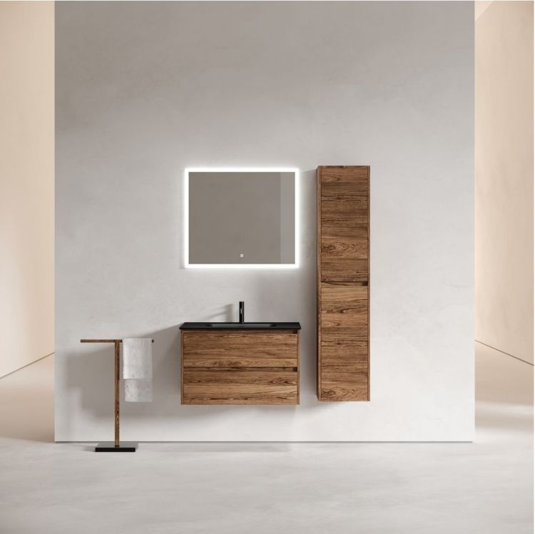 Тумба подвесная SANCOS под раковину Libra, дуб чарльстон 790х450х500 мм, LB80ECH