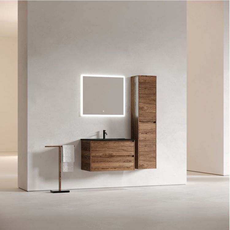 Тумба подвесная SANCOS под раковину Libra, дуб чарльстон 790х450х500 мм, LB80ECH