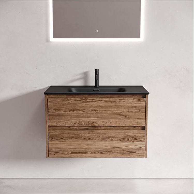 Тумба подвесная SANCOS под раковину Libra, дуб чарльстон 790х450х500 мм, LB80ECH