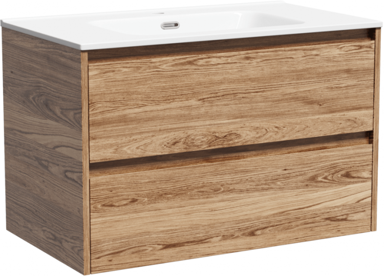 Тумба подвесная SANCOS под раковину Libra, дуб чарльстон 790х450х500 мм, LB80ECH