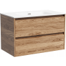 Тумба подвесная SANCOS под раковину Libra, дуб чарльстон 790х450х500 мм, LB80ECH