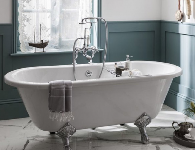 Ванна Burlington Windsor 170 x 75см двусторонняя (без ножек), цвет Белый