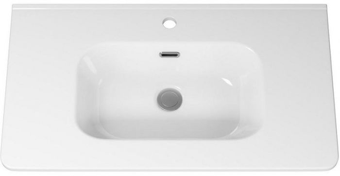 Тумба с раковиной Brevita Risacca Crema 80 УТ000025680 Серая матовая