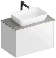 Тумба под раковину Kerama Marazzi Plaza Modern 80 PLB.M.80.2\WHT.V подвесная цвет Белый