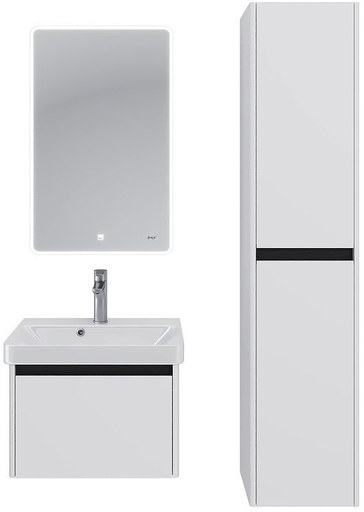 Тумба под раковину Dreja Luxury 55 99.2009 подвесная цвет Белый матовый
