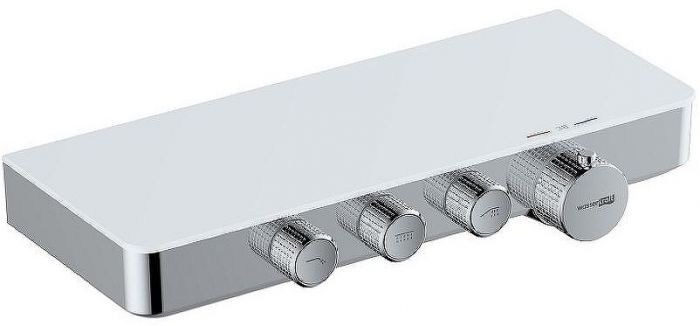 Смеситель для ванны WasserKRAFT Mindel 8599 Thermo с термостатом Хром Белый