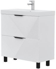 Тумба под раковину Volna Geometry 80 tnGEOMETRY80.2Y-01 цвет Белый