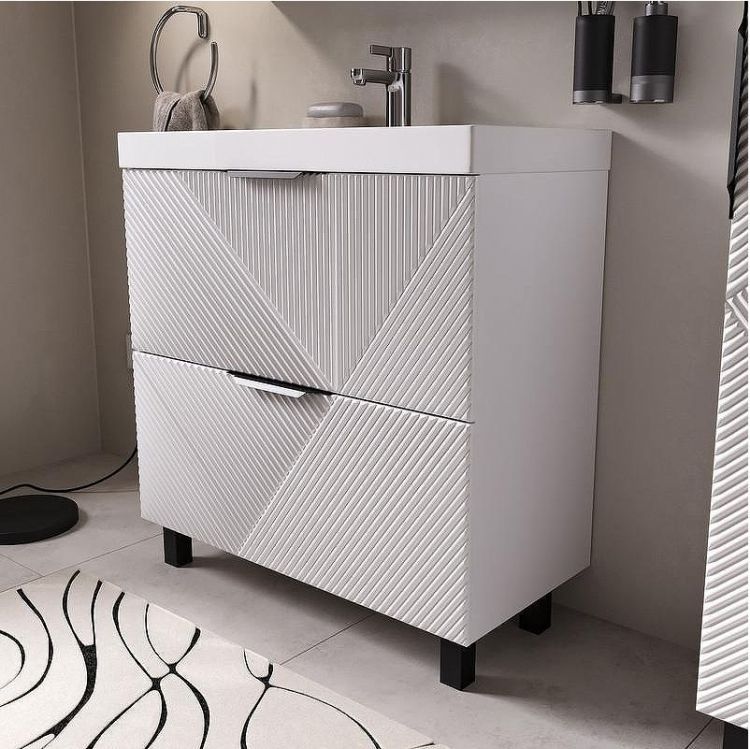 Тумба под раковину Volna Geometry 80 tnGEOMETRY80.2Y-01 цвет Белый