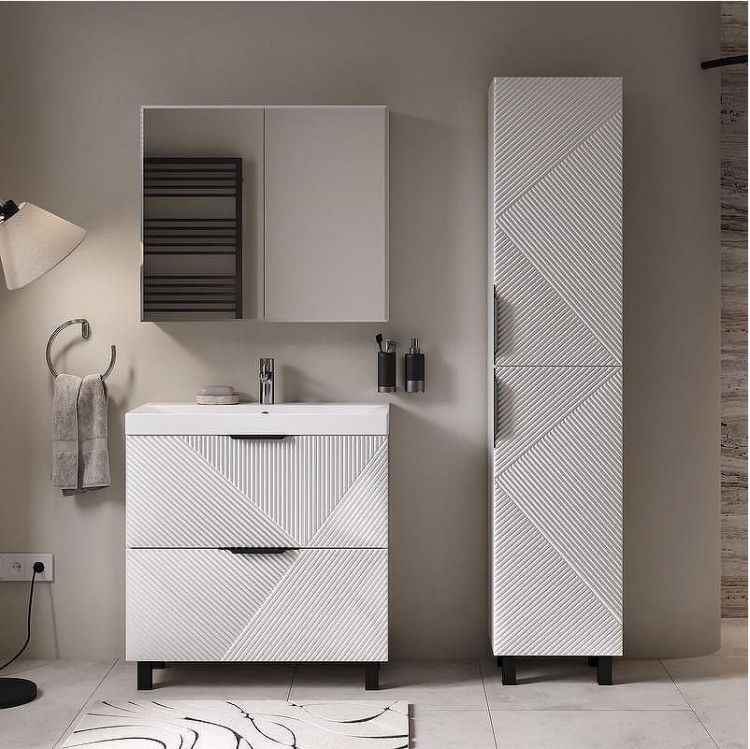 Тумба под раковину Volna Geometry 80 tnGEOMETRY80.2Y-01 цвет Белый