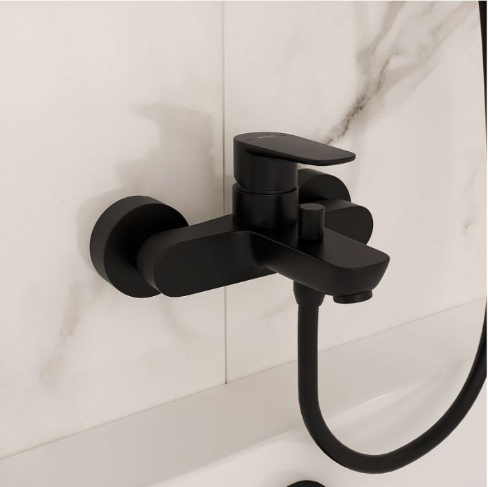 Смеситель для ванны Vitra Flow Soft A4294636EXP Черный матовый