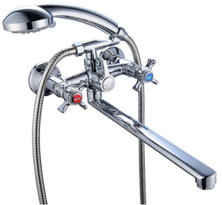 Смеситель для ванны Boou BA5333-4-B723-C018 универсальный цвет Хром
