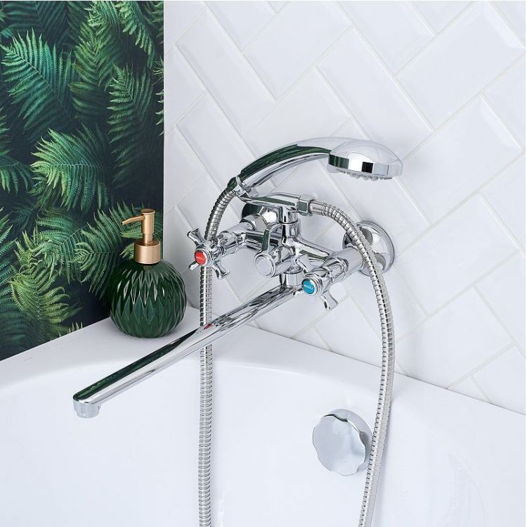 Смеситель для ванны Boou BA5333-4-B723-C018 универсальный цвет Хром