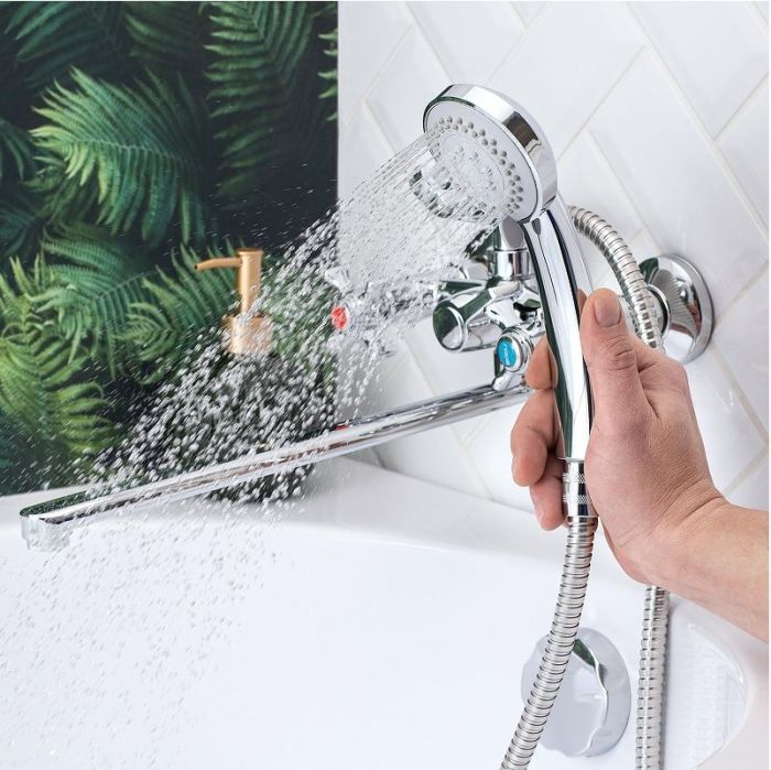 Смеситель для ванны Boou BA5333-4-B723-C018 универсальный цвет Хром